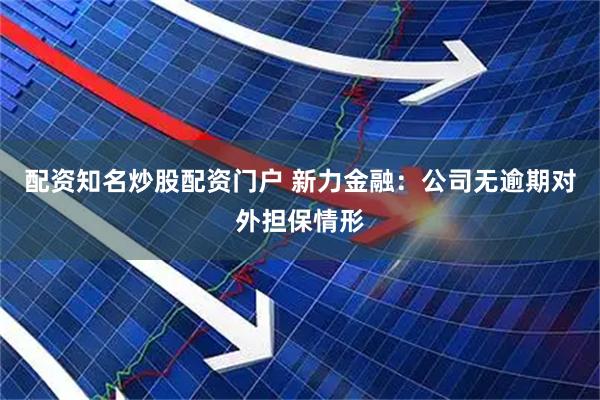 配资知名炒股配资门户 新力金融：公司无逾期对外担保情形